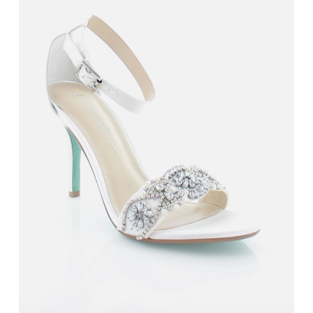 Betsey Johnson Gina Women's Heels Ivory Satin